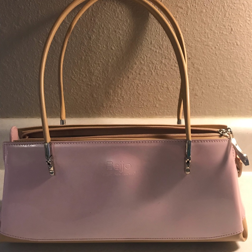 Beijo over the shoulder baby pink purse